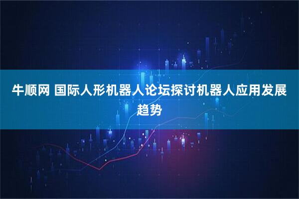 牛顺网 国际人形机器人论坛探讨机器人应用发展趋势